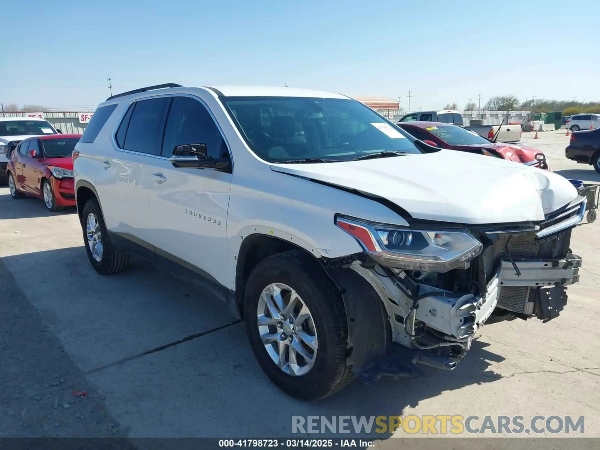 1 Photograph of a damaged car 1GNERGKW2LJ152910 CHEVROLET TRAVERSE 2020