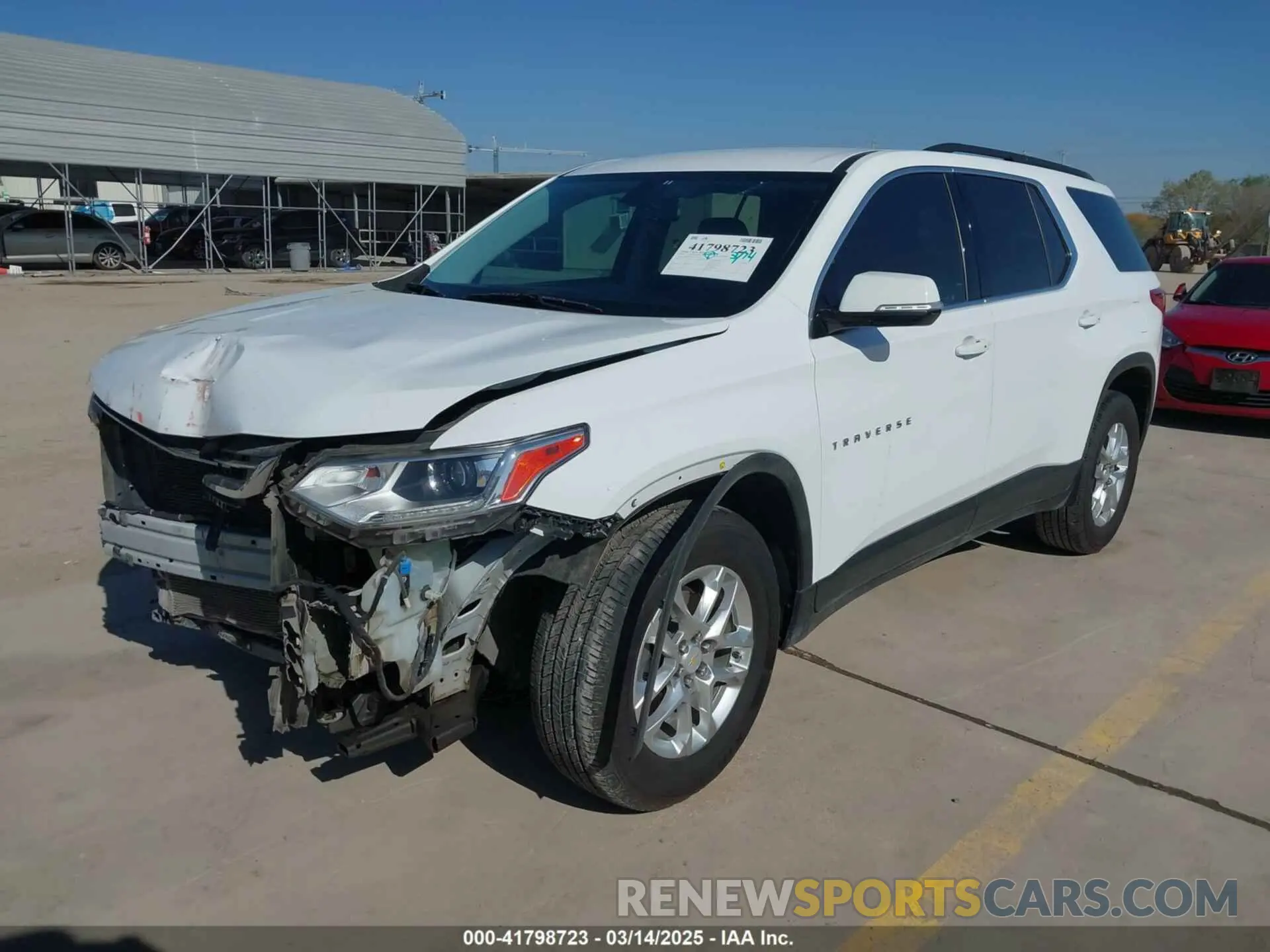2 Photograph of a damaged car 1GNERGKW2LJ152910 CHEVROLET TRAVERSE 2020