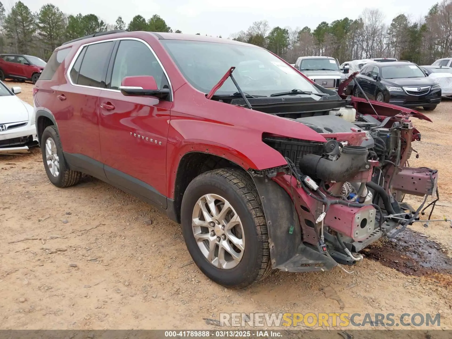 1 Photograph of a damaged car 1GNERGKW2LJ197166 CHEVROLET TRAVERSE 2020