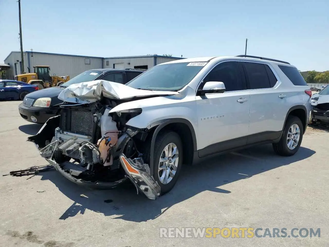 1 Photograph of a damaged car 1GNERGKW3LJ199542 CHEVROLET TRAVERSE 2020
