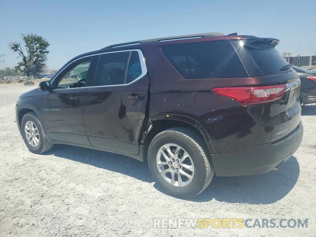 2 Photograph of a damaged car 1GNERGKW7LJ142129 CHEVROLET TRAVERSE 2020