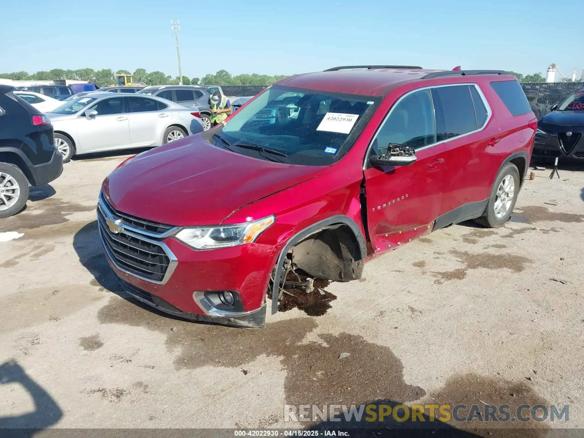 2 Photograph of a damaged car 1GNERGKW9LJ309932 CHEVROLET TRAVERSE 2020