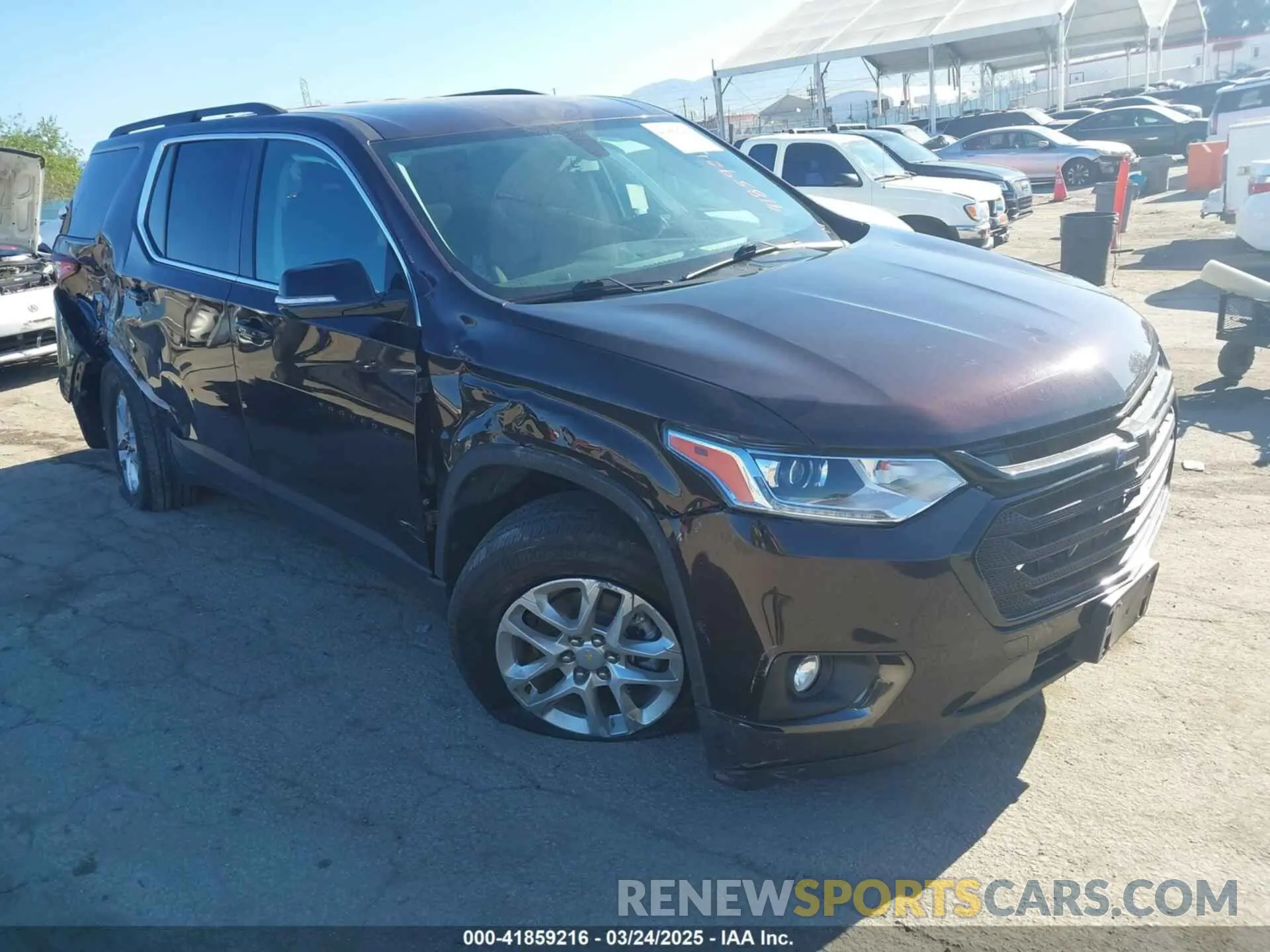1 Photograph of a damaged car 1GNERGKW9LJ319473 CHEVROLET TRAVERSE 2020