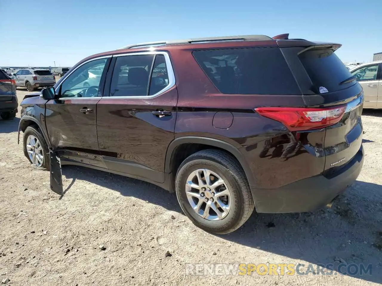 2 Photograph of a damaged car 1GNERGKWXLJ301905 CHEVROLET TRAVERSE 2020