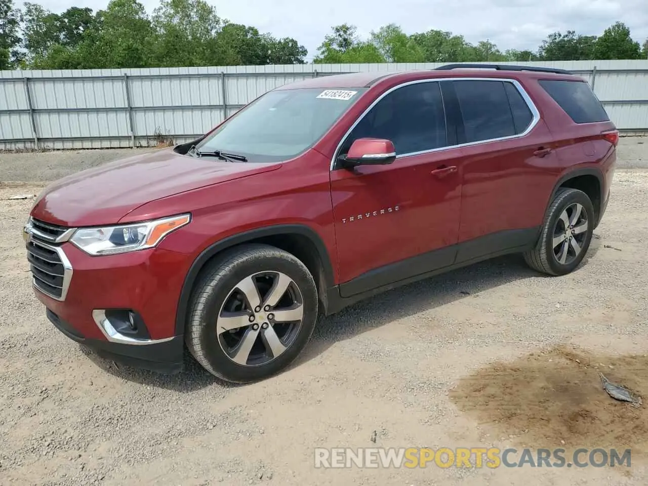 1 Photograph of a damaged car 1GNERHKW0LJ244037 CHEVROLET TRAVERSE 2020