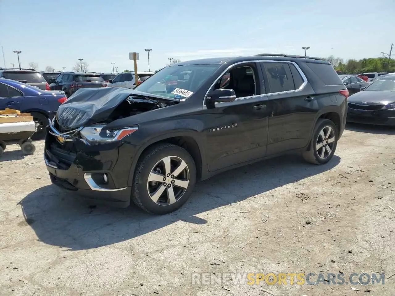 1 Photograph of a damaged car 1GNERHKW4LJ263593 CHEVROLET TRAVERSE 2020
