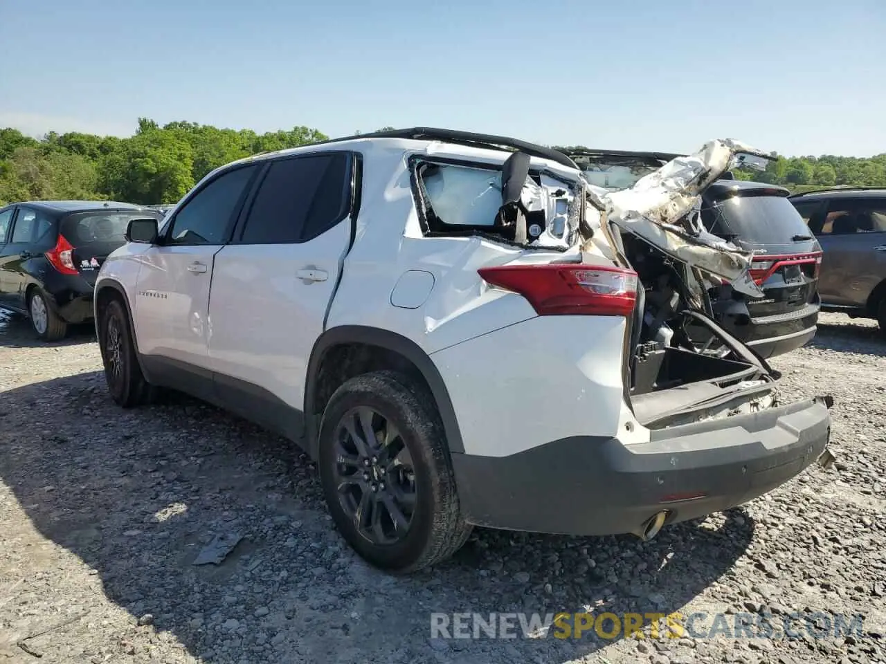 2 Photograph of a damaged car 1GNERJKW2LJ160440 CHEVROLET TRAVERSE 2020