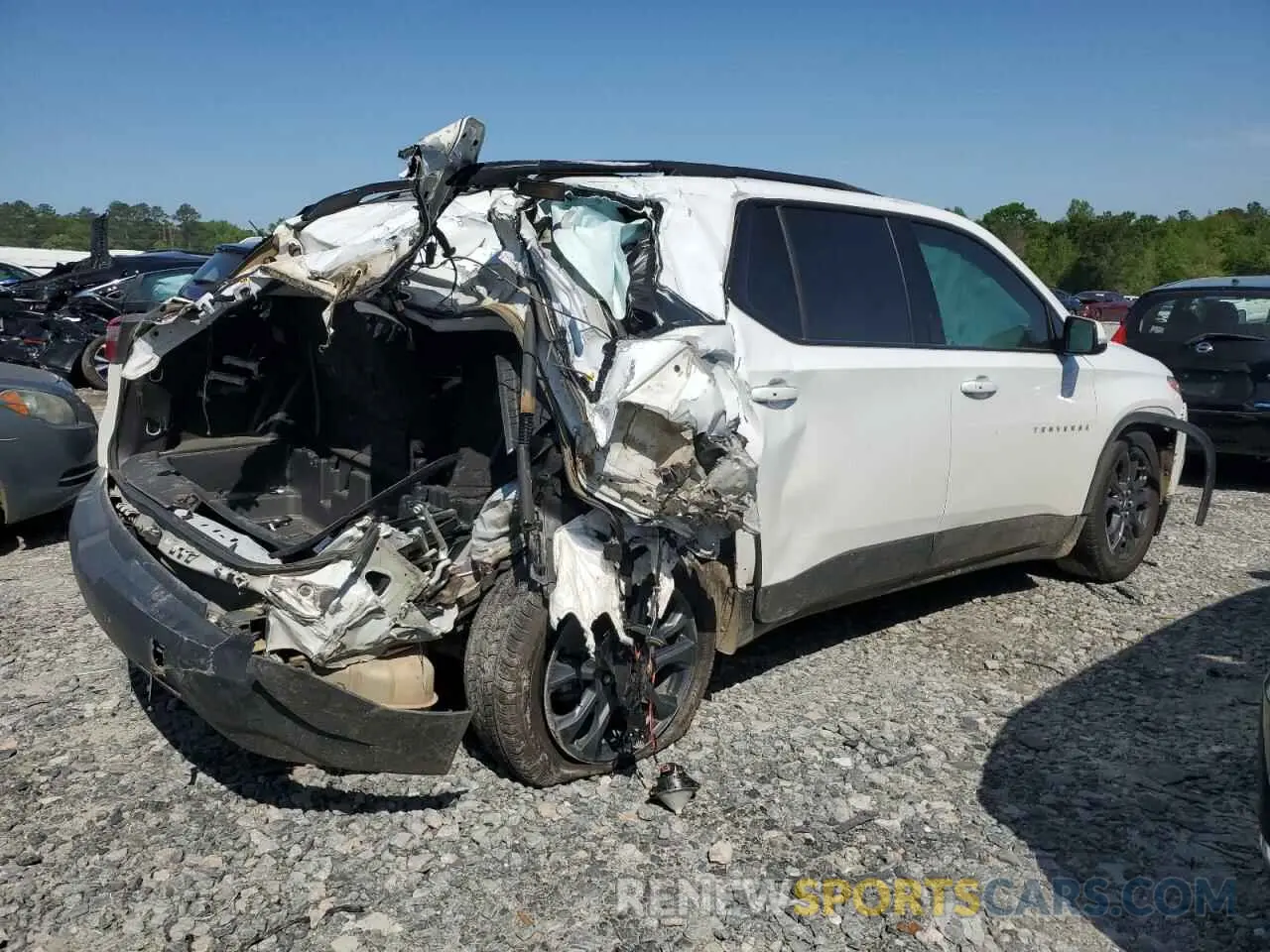 3 Photograph of a damaged car 1GNERJKW2LJ160440 CHEVROLET TRAVERSE 2020