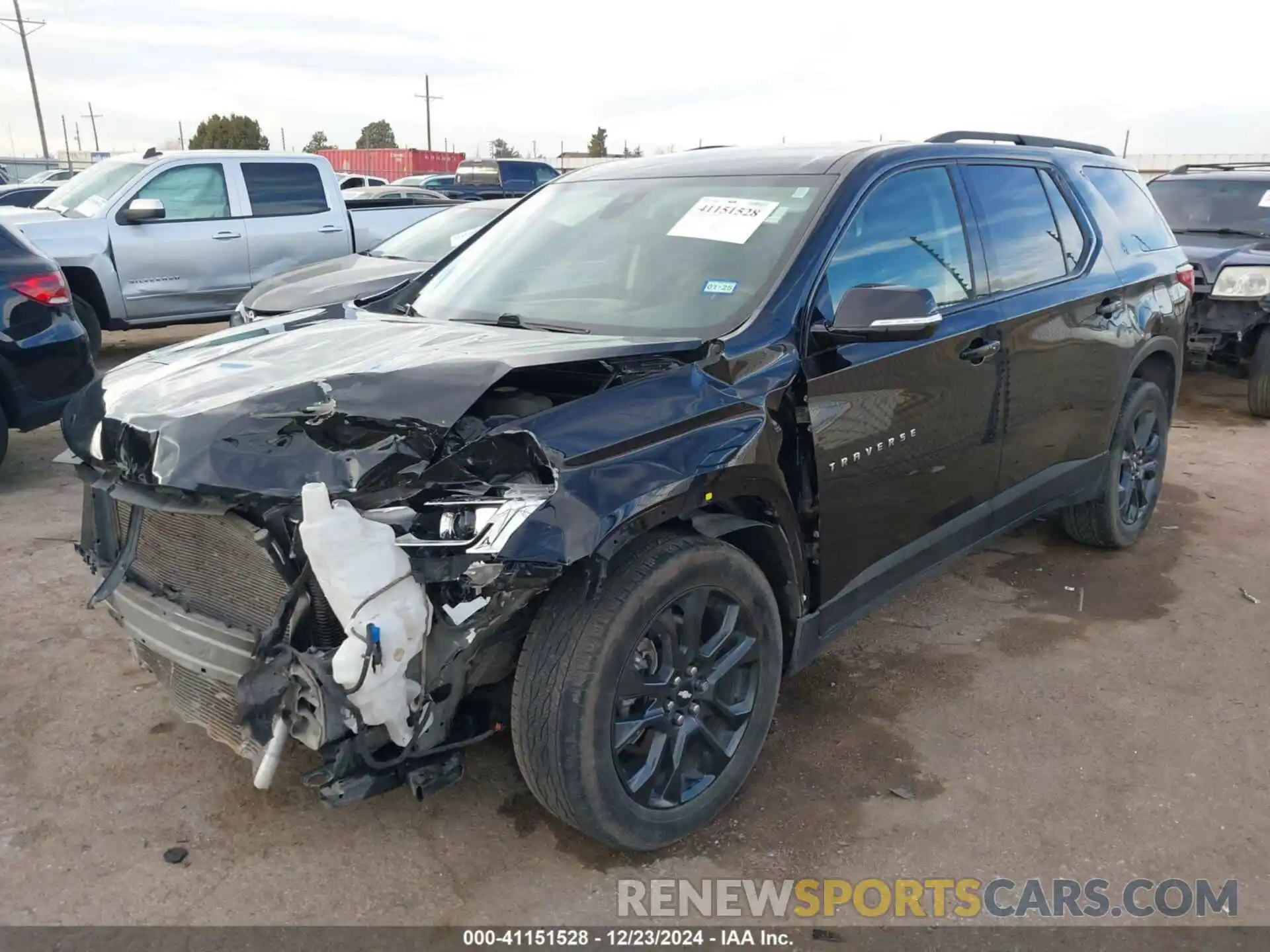 2 Photograph of a damaged car 1GNERJKW6LJ307794 CHEVROLET TRAVERSE 2020