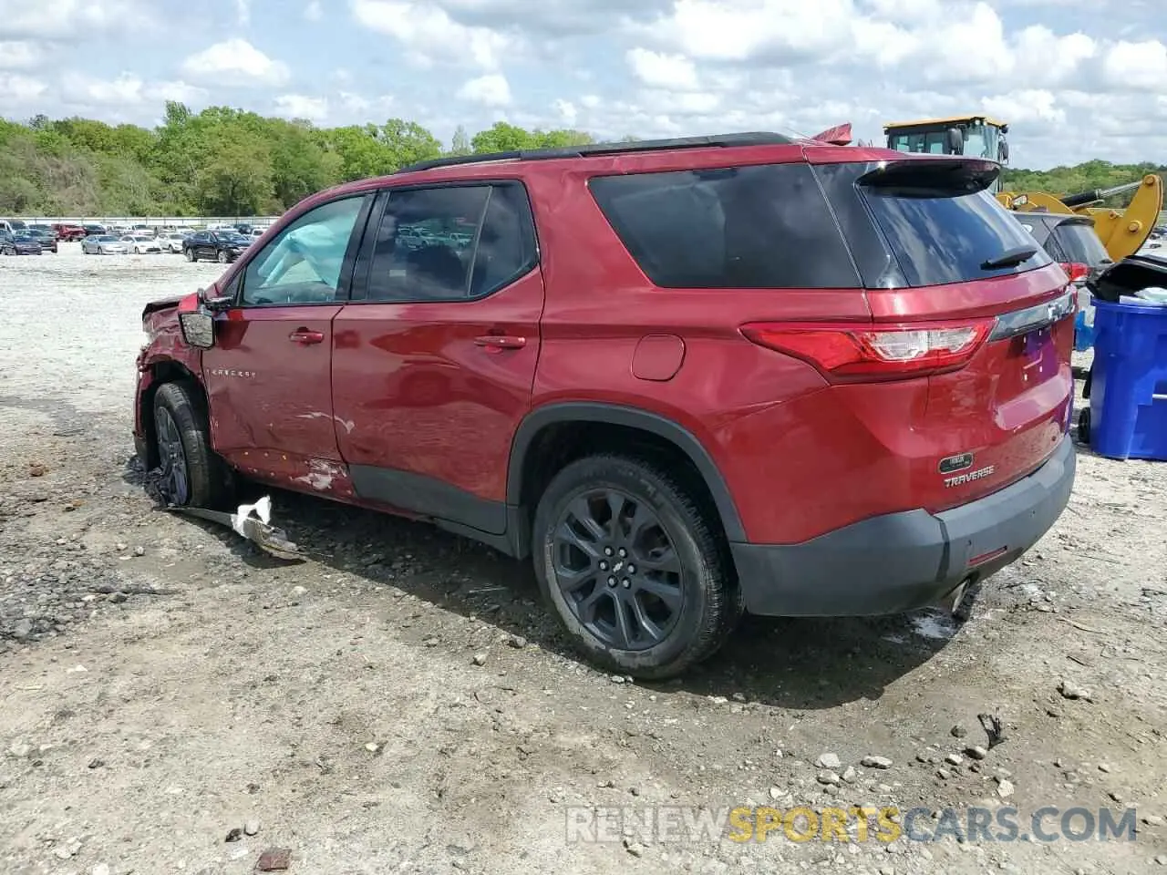 2 Photograph of a damaged car 1GNERJKWXLJ292751 CHEVROLET TRAVERSE 2020