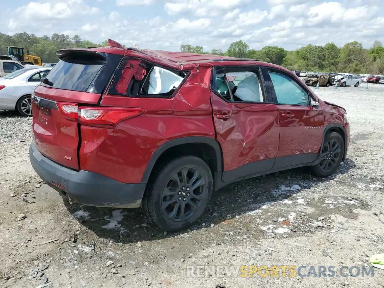 3 Photograph of a damaged car 1GNERJKWXLJ292751 CHEVROLET TRAVERSE 2020