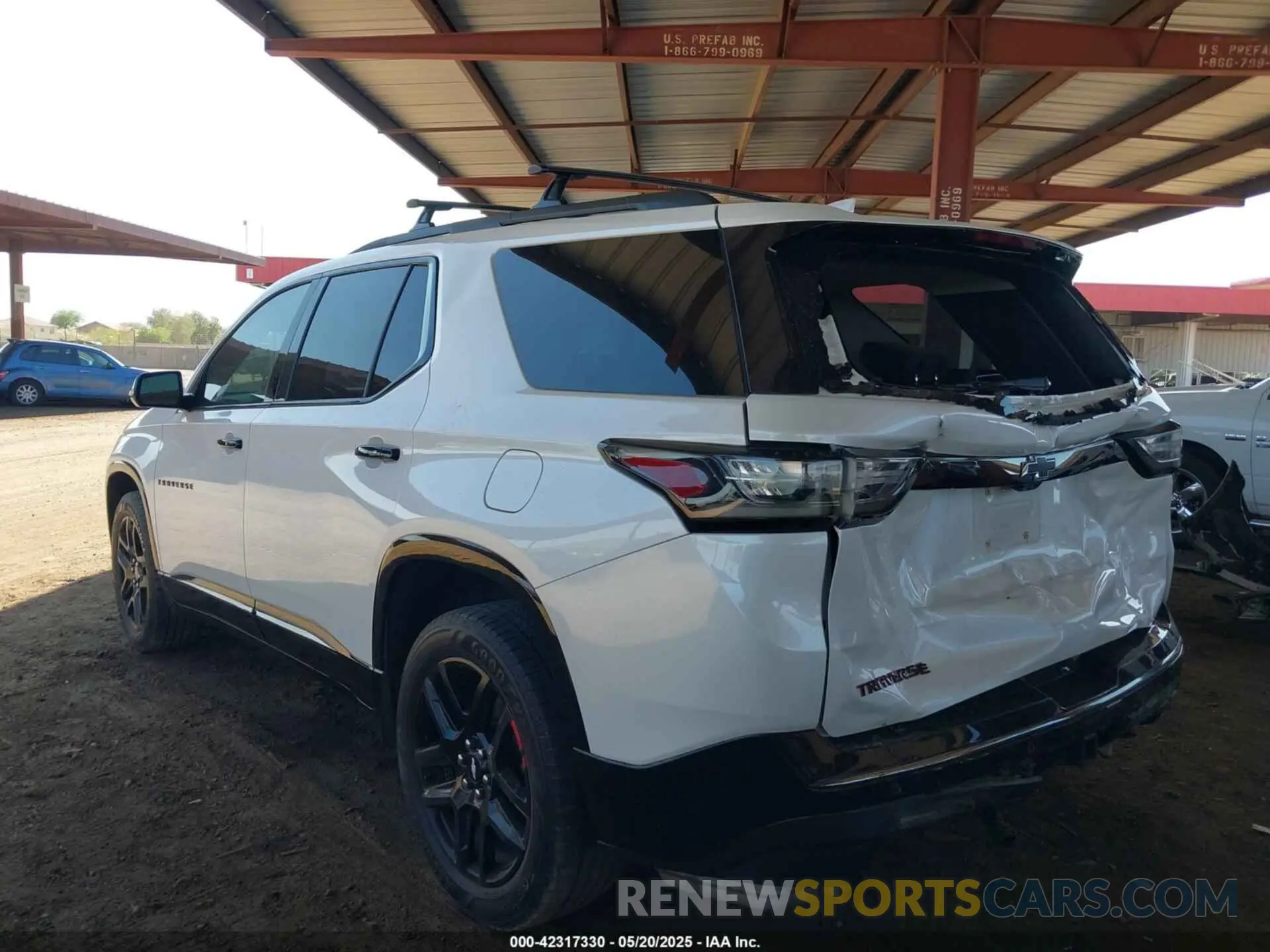 3 Photograph of a damaged car 1GNERKKW3LJ117912 CHEVROLET TRAVERSE 2020