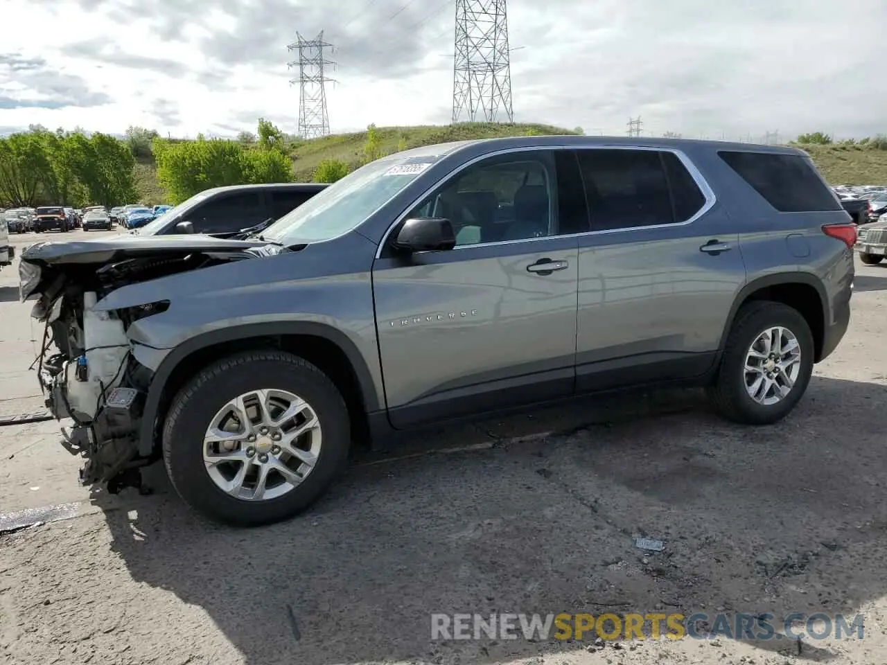 1 Photograph of a damaged car 1GNEVFKW2LJ108007 CHEVROLET TRAVERSE 2020