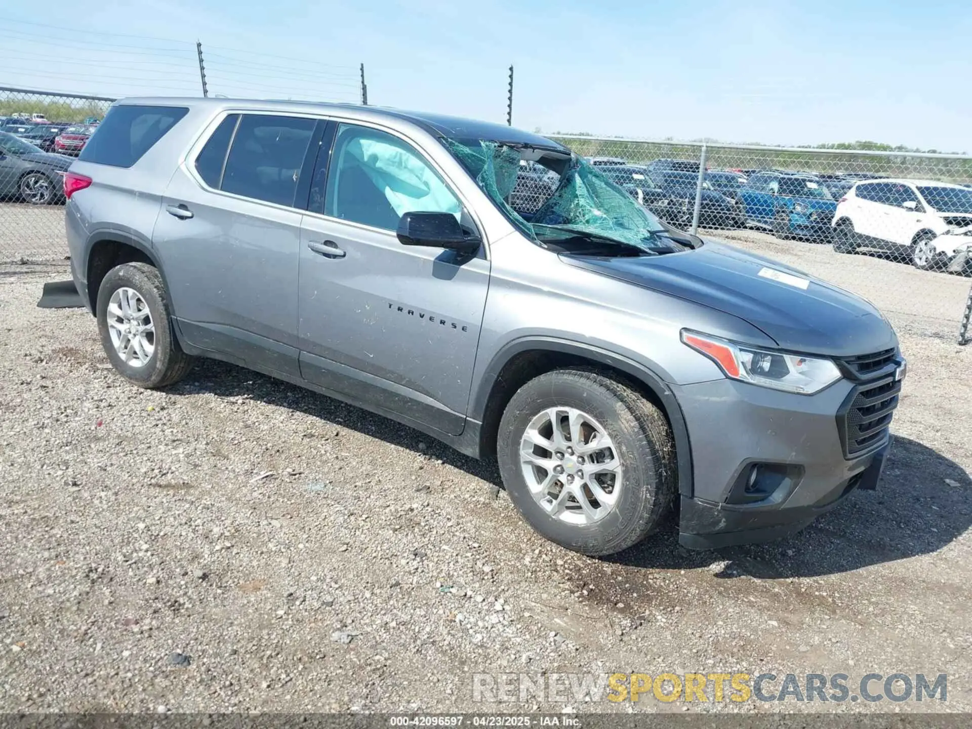 1 Photograph of a damaged car 1GNEVFKW4LJ311948 CHEVROLET TRAVERSE 2020