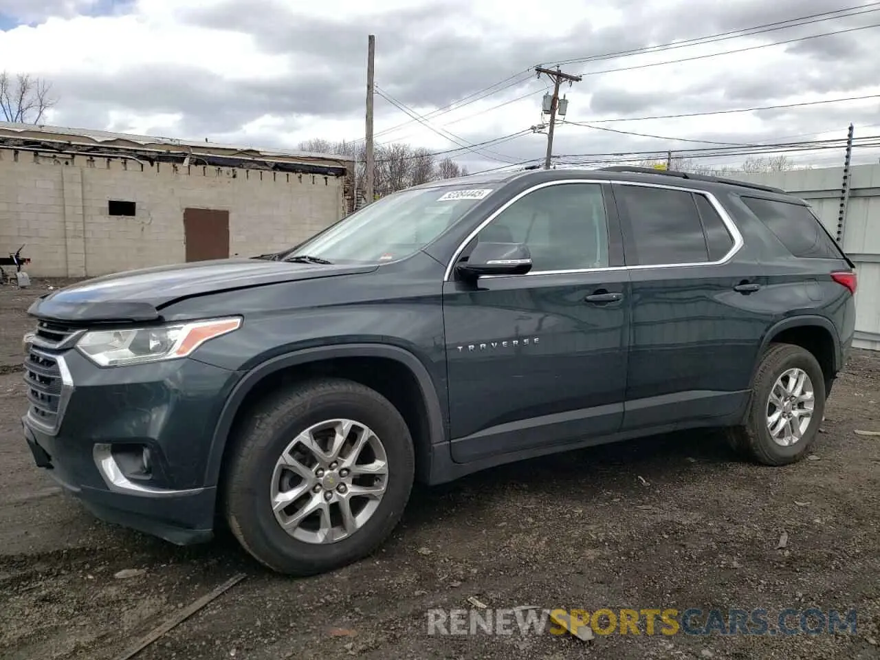 1 Photograph of a damaged car 1GNEVGKW0LJ103846 CHEVROLET TRAVERSE 2020