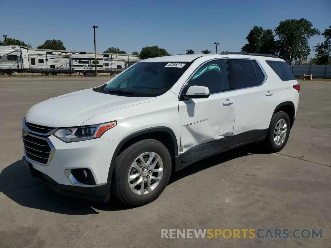 1 Photograph of a damaged car 1GNEVGKW2LJ289356 CHEVROLET TRAVERSE 2020
