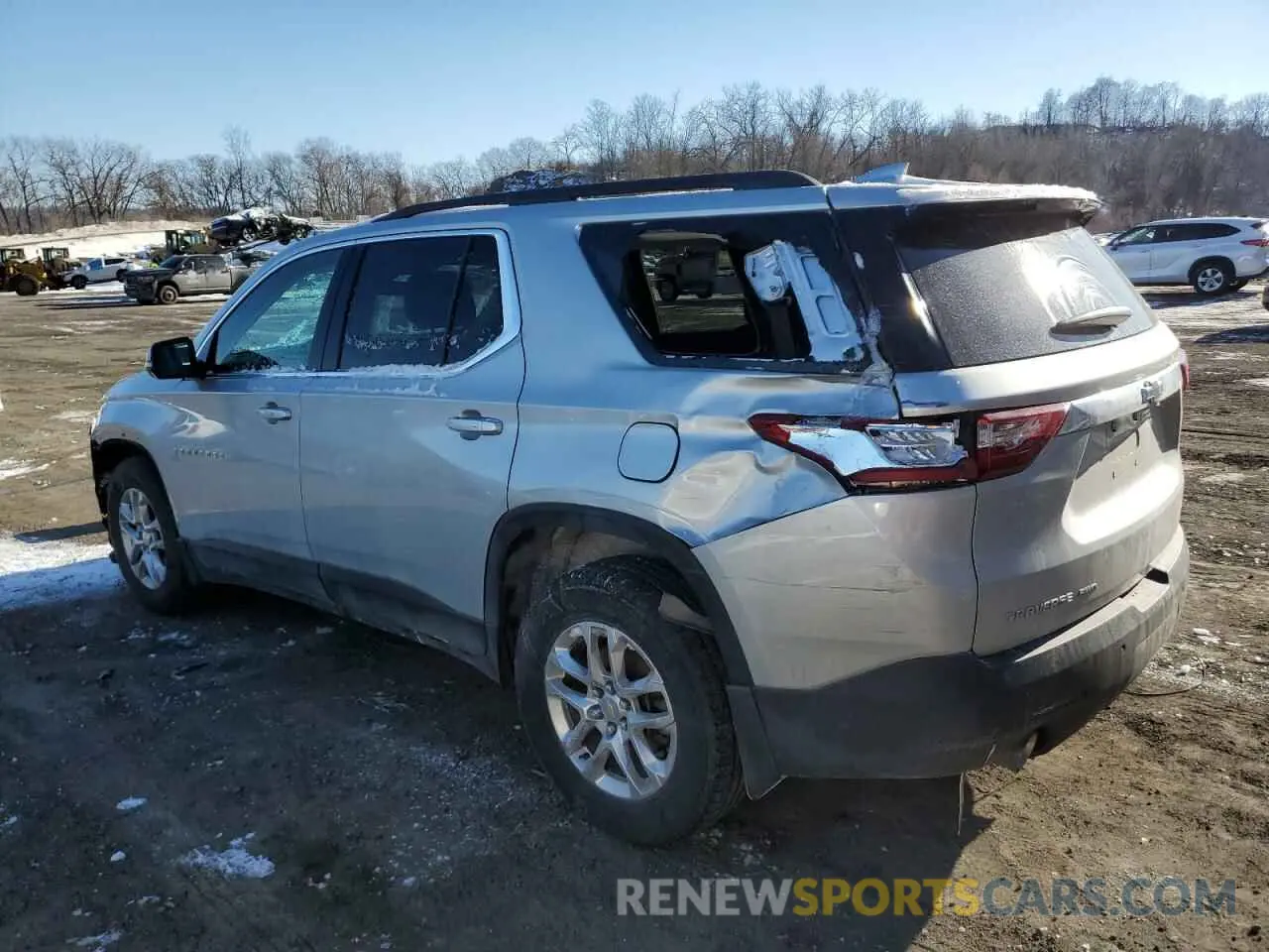 2 Photograph of a damaged car 1GNEVGKW3LJ328584 CHEVROLET TRAVERSE 2020