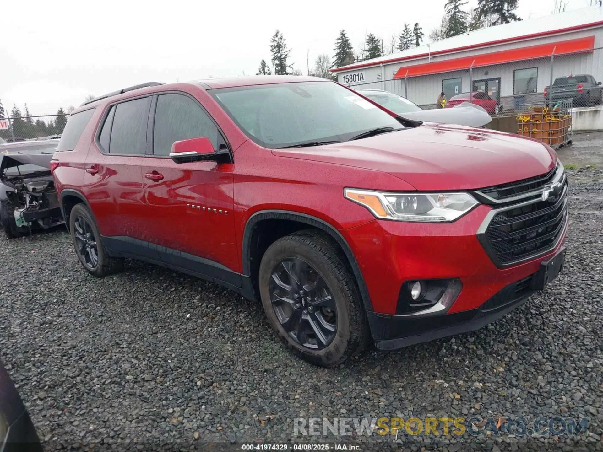 1 Photograph of a damaged car 1GNEVJKW4LJ275925 CHEVROLET TRAVERSE 2020
