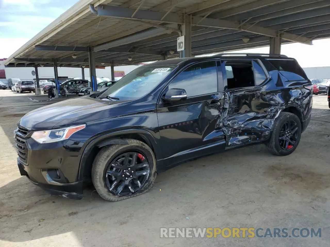 1 Photograph of a damaged car 1GNEVKKWXLJ315074 CHEVROLET TRAVERSE 2020