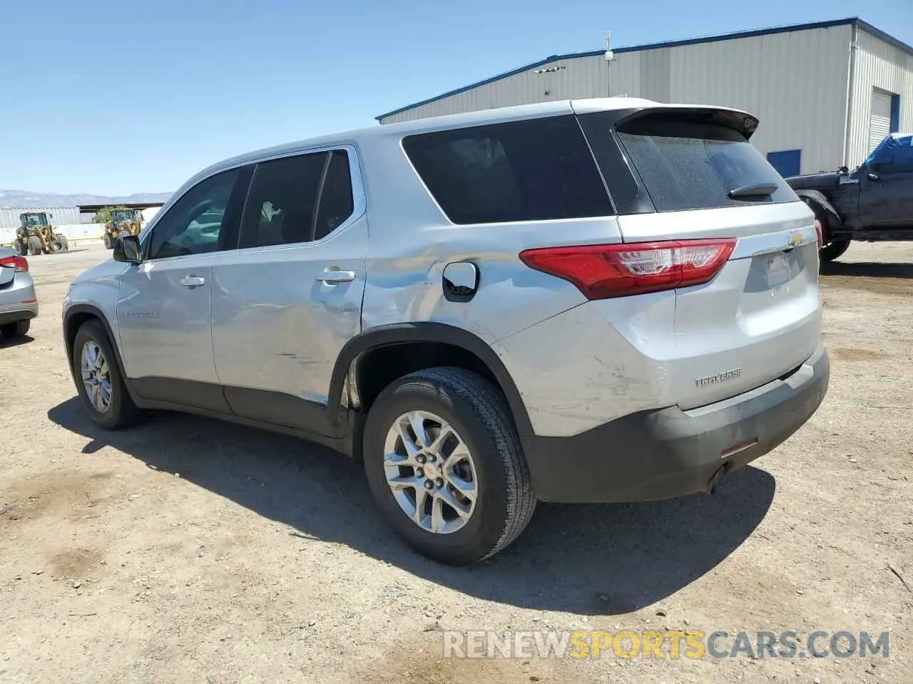 2 Photograph of a damaged car 1GNERFKW0MJ168423 CHEVROLET TRAVERSE 2021