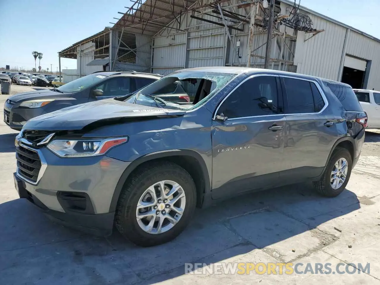 1 Photograph of a damaged car 1GNERFKW0MJ212971 CHEVROLET TRAVERSE 2021