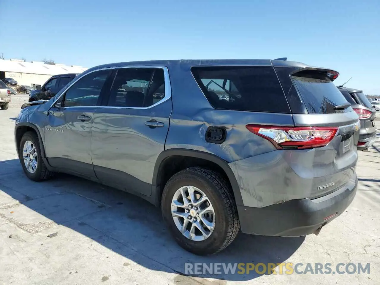 2 Photograph of a damaged car 1GNERFKW0MJ212971 CHEVROLET TRAVERSE 2021