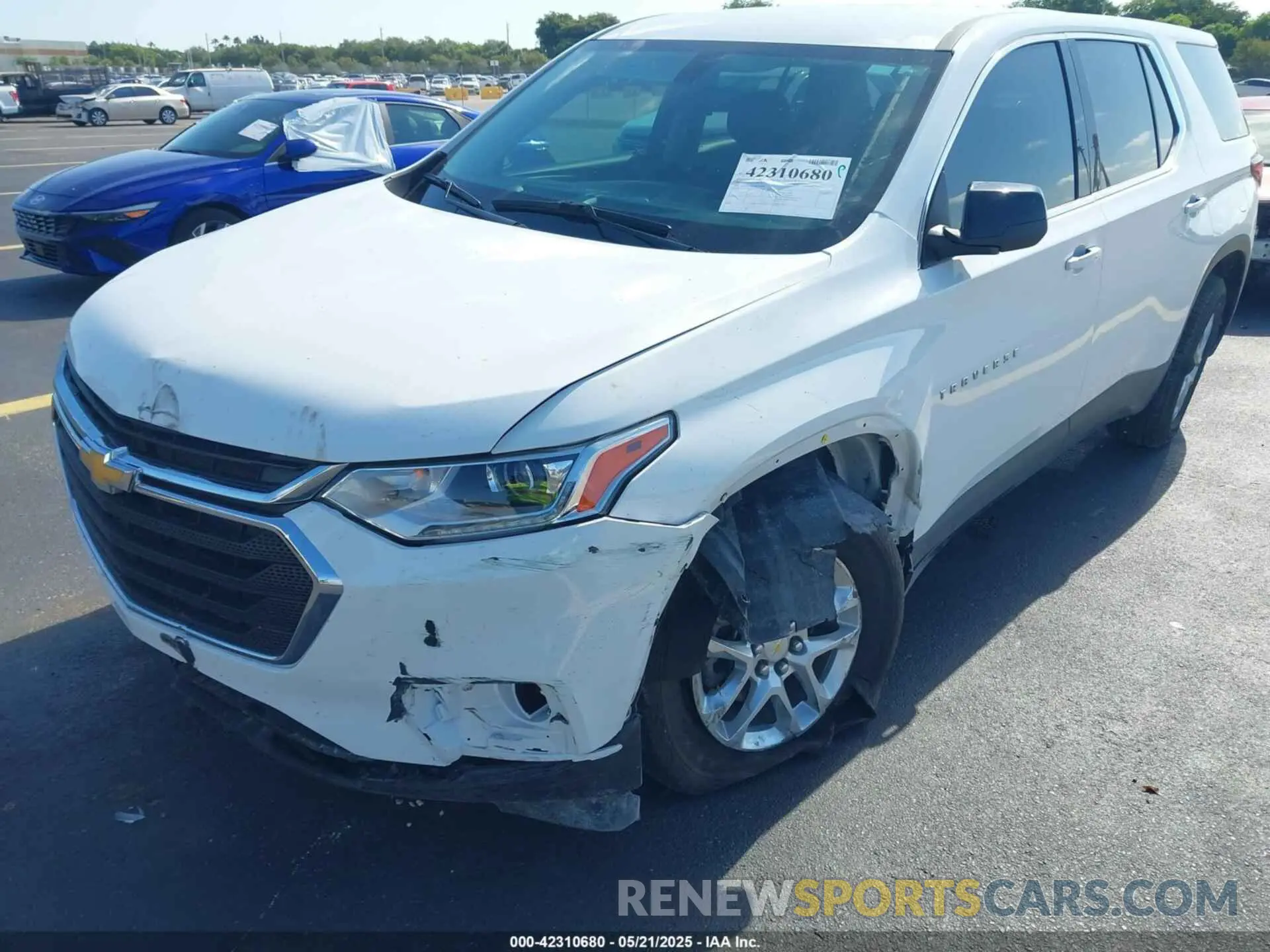 6 Photograph of a damaged car 1GNERFKW0MJ240592 CHEVROLET TRAVERSE 2021