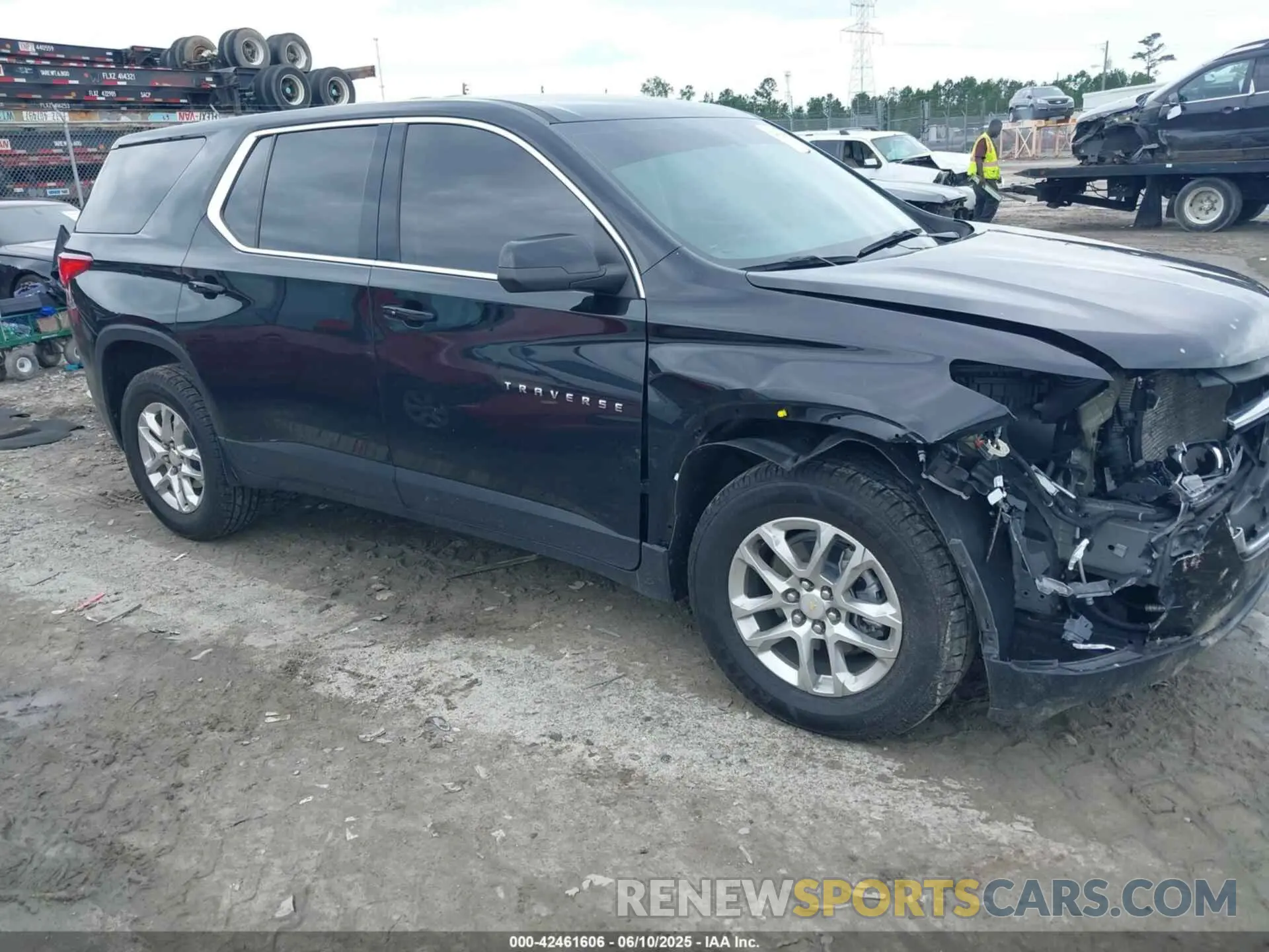 1 Photograph of a damaged car 1GNERFKW0MJ244559 CHEVROLET TRAVERSE 2021
