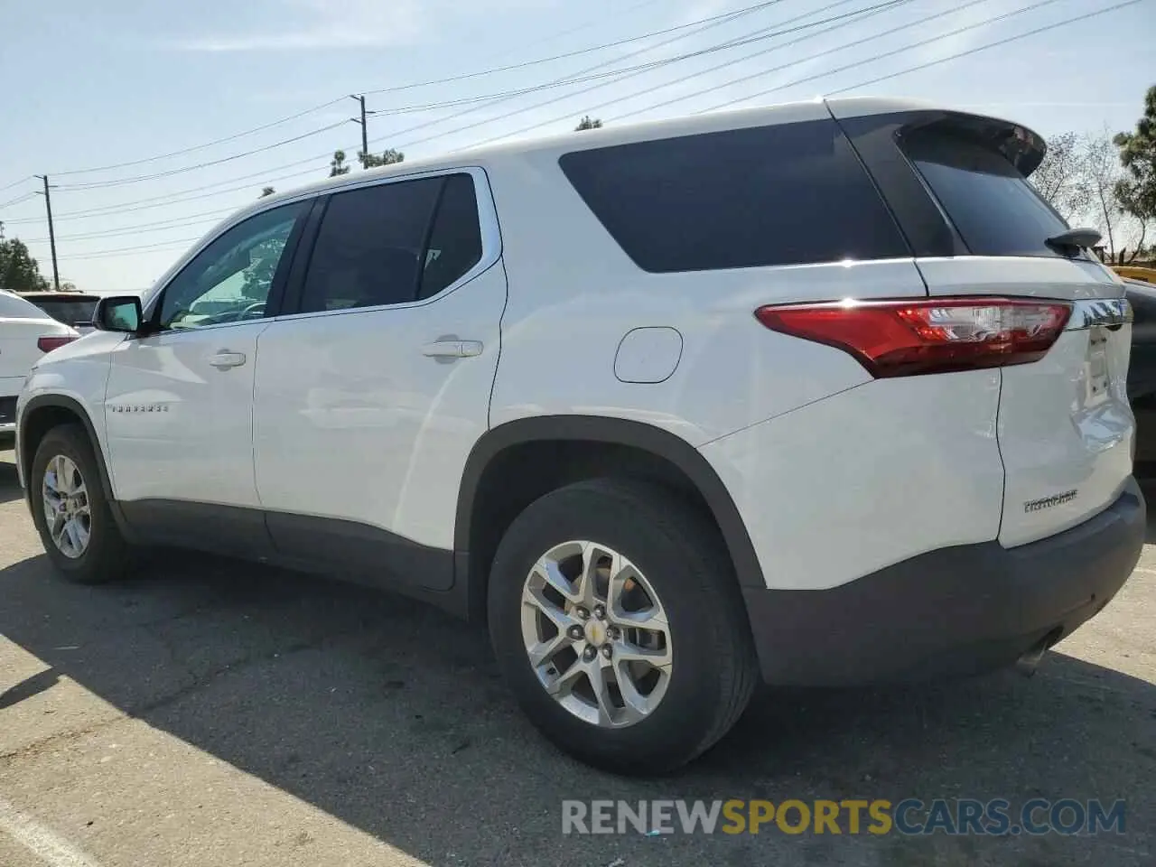 2 Photograph of a damaged car 1GNERFKW1MJ110076 CHEVROLET TRAVERSE 2021