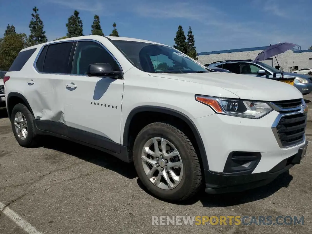 4 Photograph of a damaged car 1GNERFKW1MJ110076 CHEVROLET TRAVERSE 2021