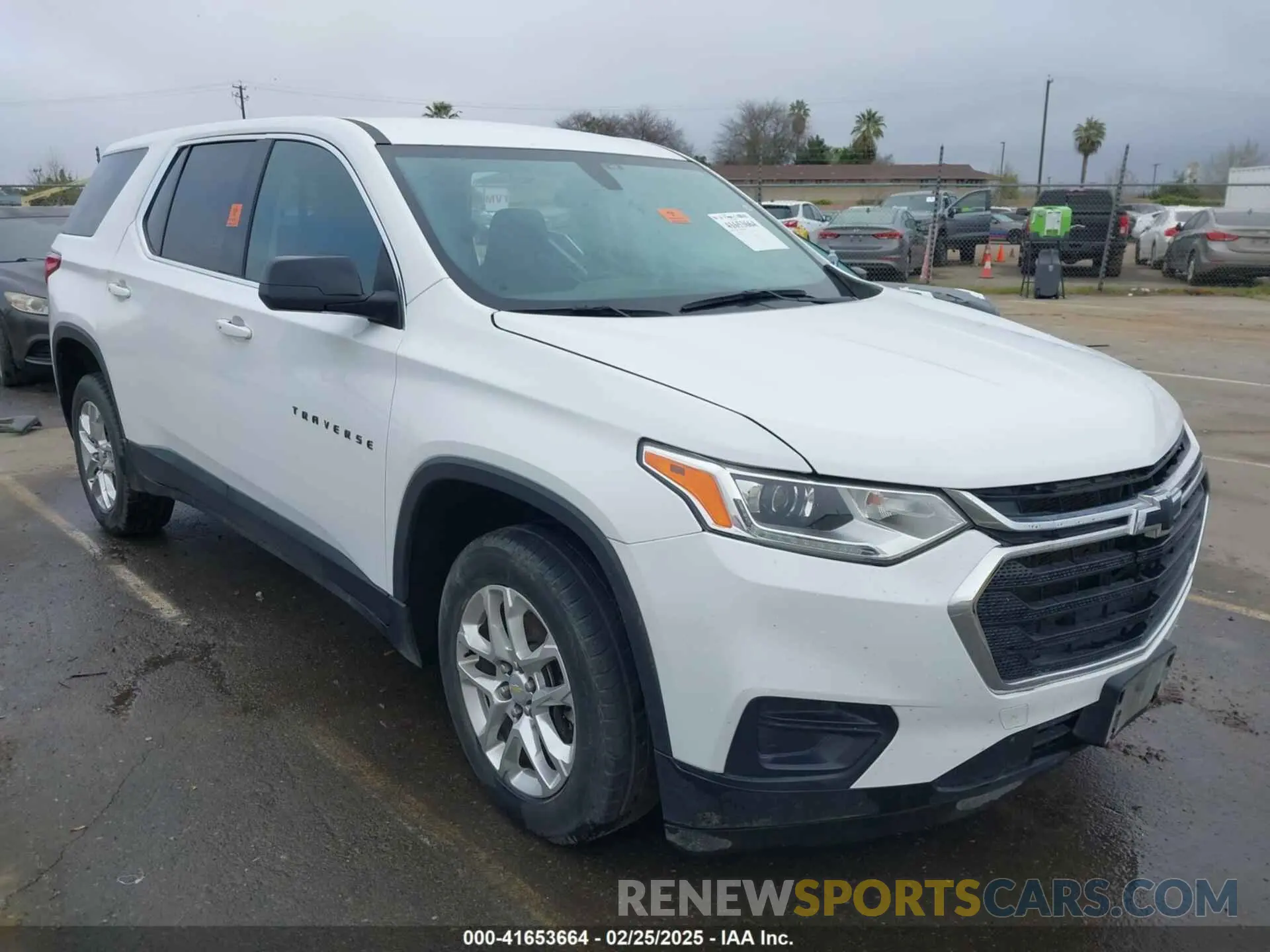 1 Photograph of a damaged car 1GNERFKW1MJ150335 CHEVROLET TRAVERSE 2021