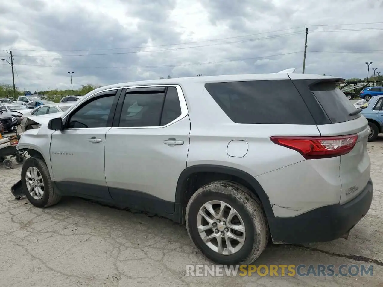 2 Photograph of a damaged car 1GNERFKW1MJ228550 CHEVROLET TRAVERSE 2021