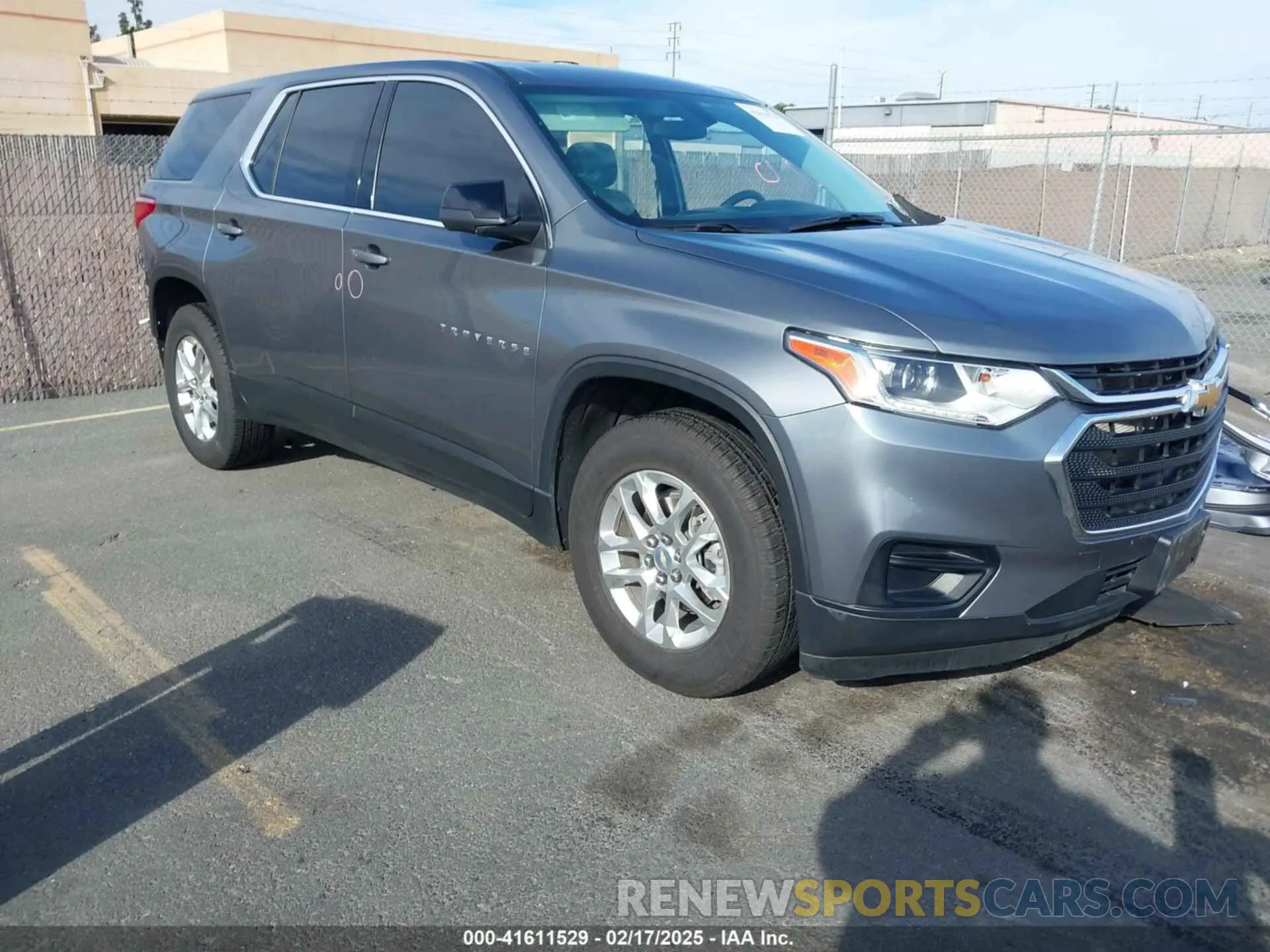 1 Photograph of a damaged car 1GNERFKW1MJ235515 CHEVROLET TRAVERSE 2021