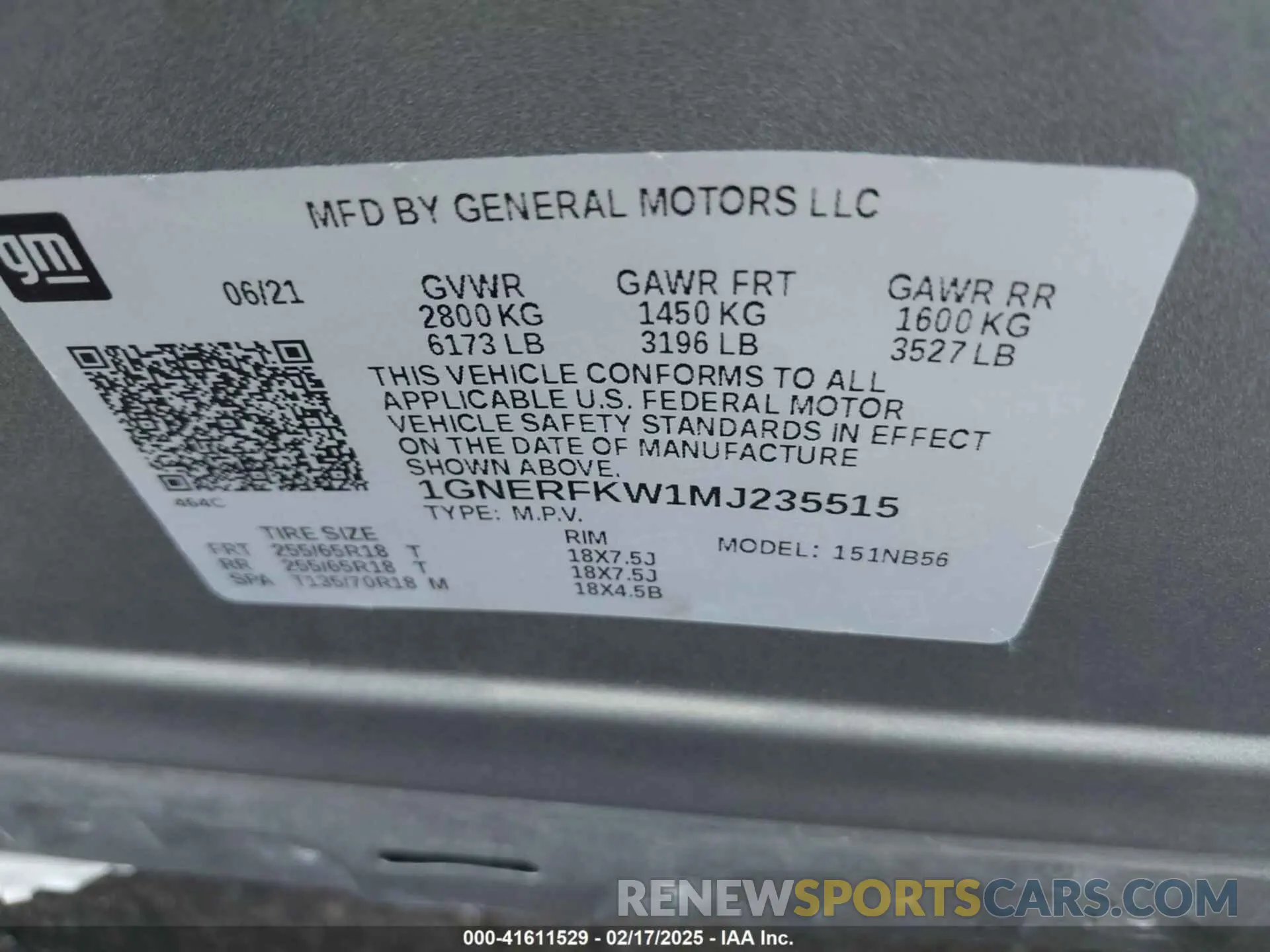 9 Photograph of a damaged car 1GNERFKW1MJ235515 CHEVROLET TRAVERSE 2021