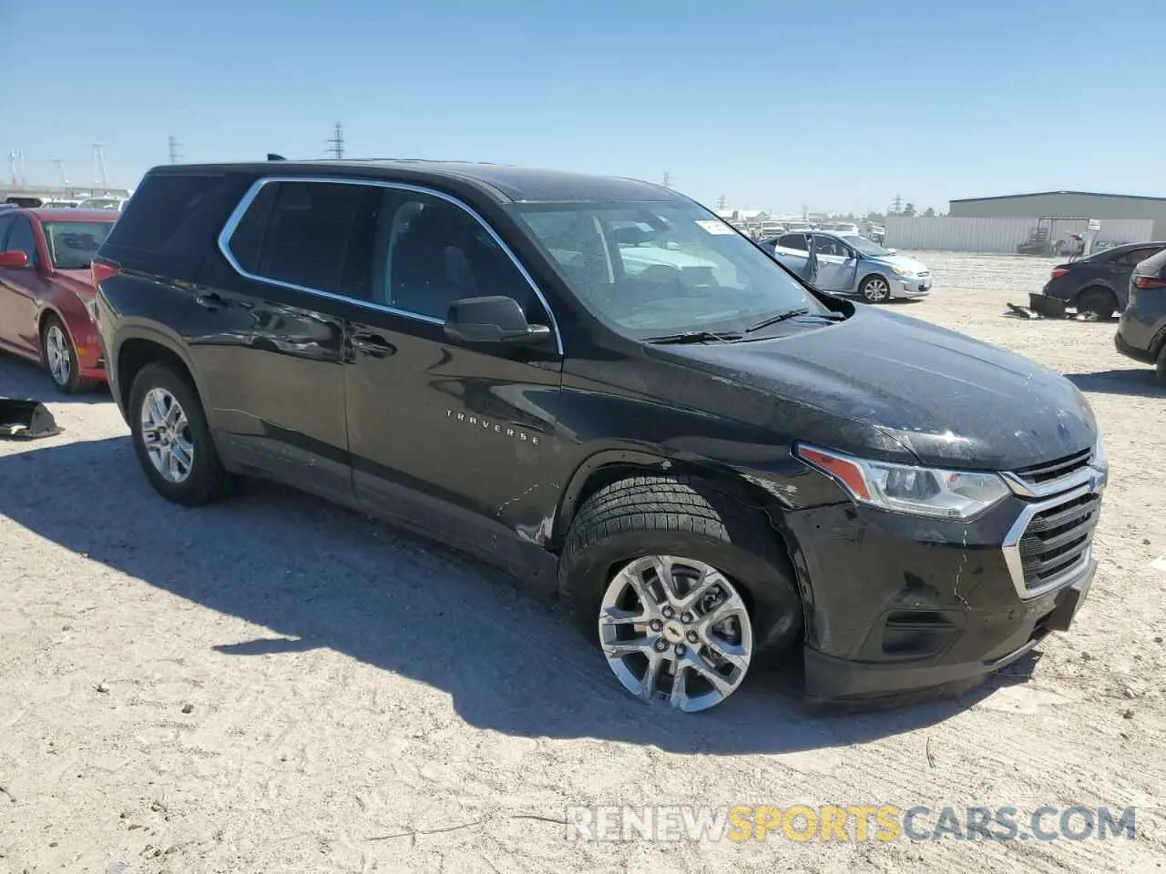 4 Photograph of a damaged car 1GNERFKW1MJ242528 CHEVROLET TRAVERSE 2021