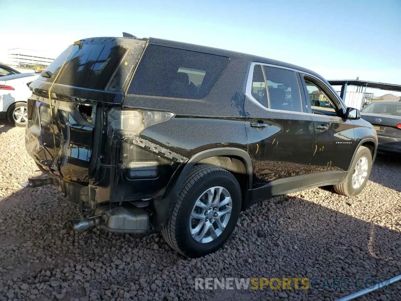 3 Photograph of a damaged car 1GNERFKW1MJ242660 CHEVROLET TRAVERSE 2021