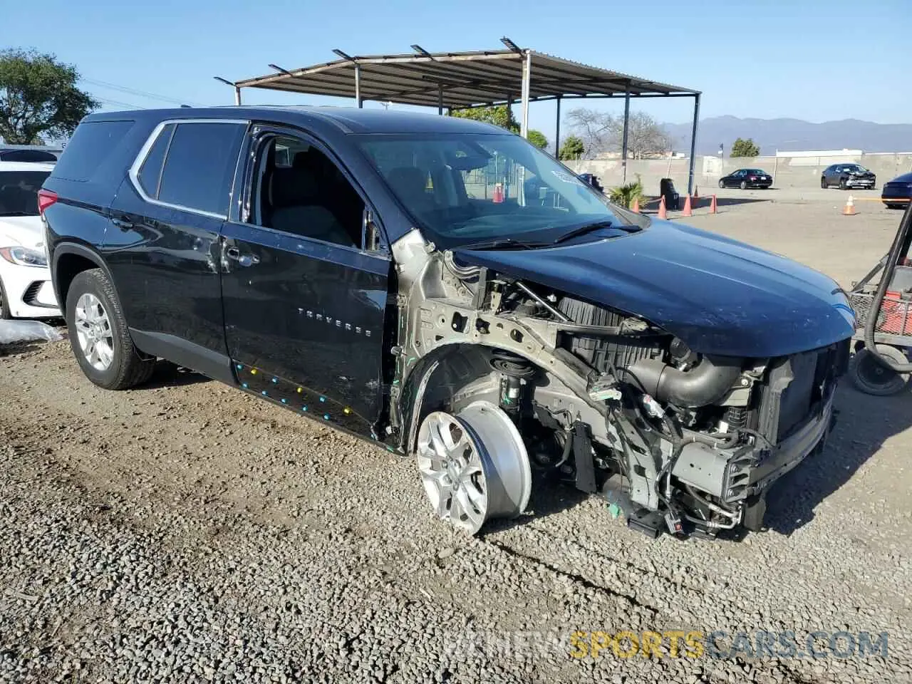 4 Photograph of a damaged car 1GNERFKW1MJ254159 CHEVROLET TRAVERSE 2021