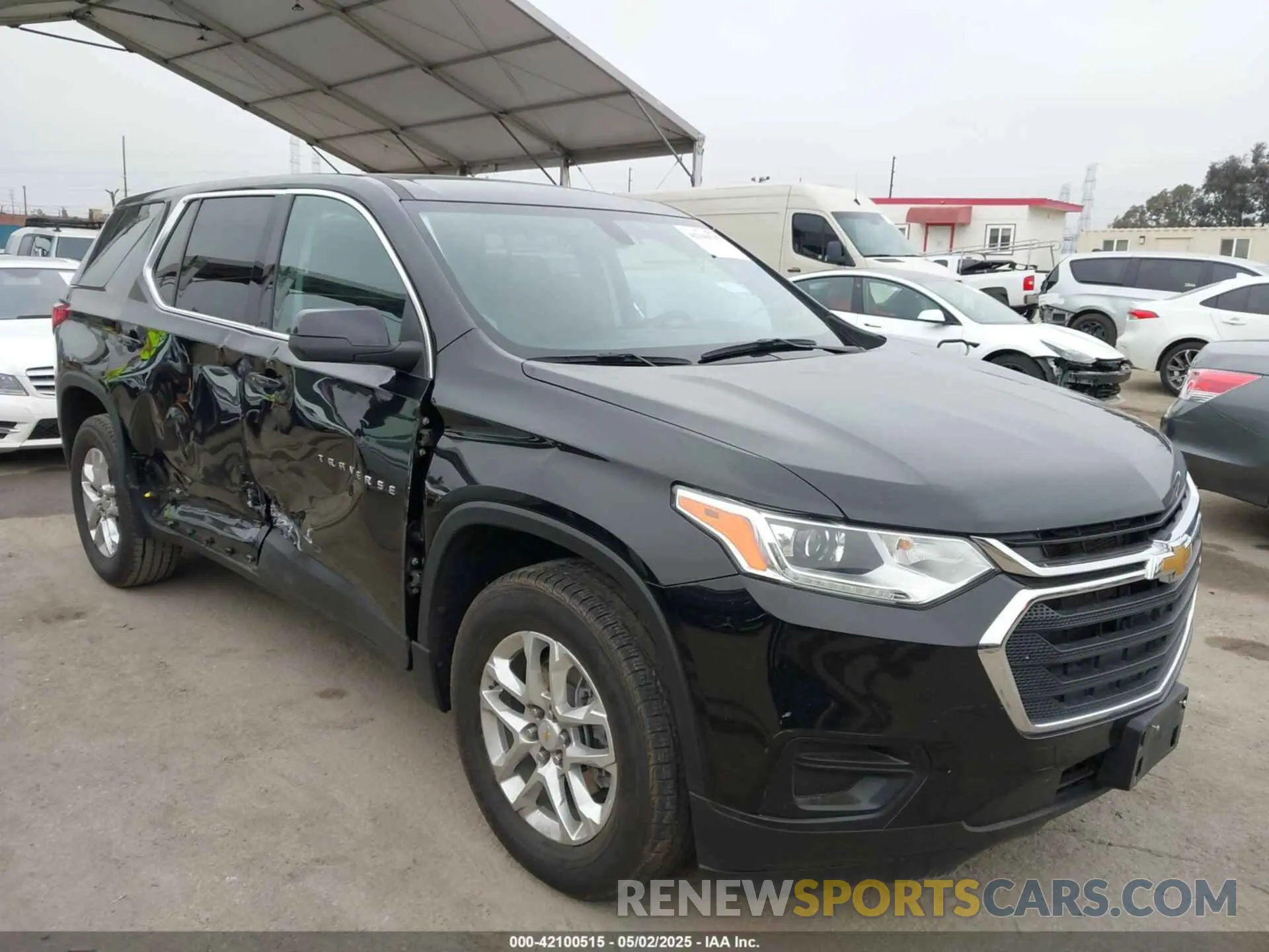 1 Photograph of a damaged car 1GNERFKW1MJ264769 CHEVROLET TRAVERSE 2021