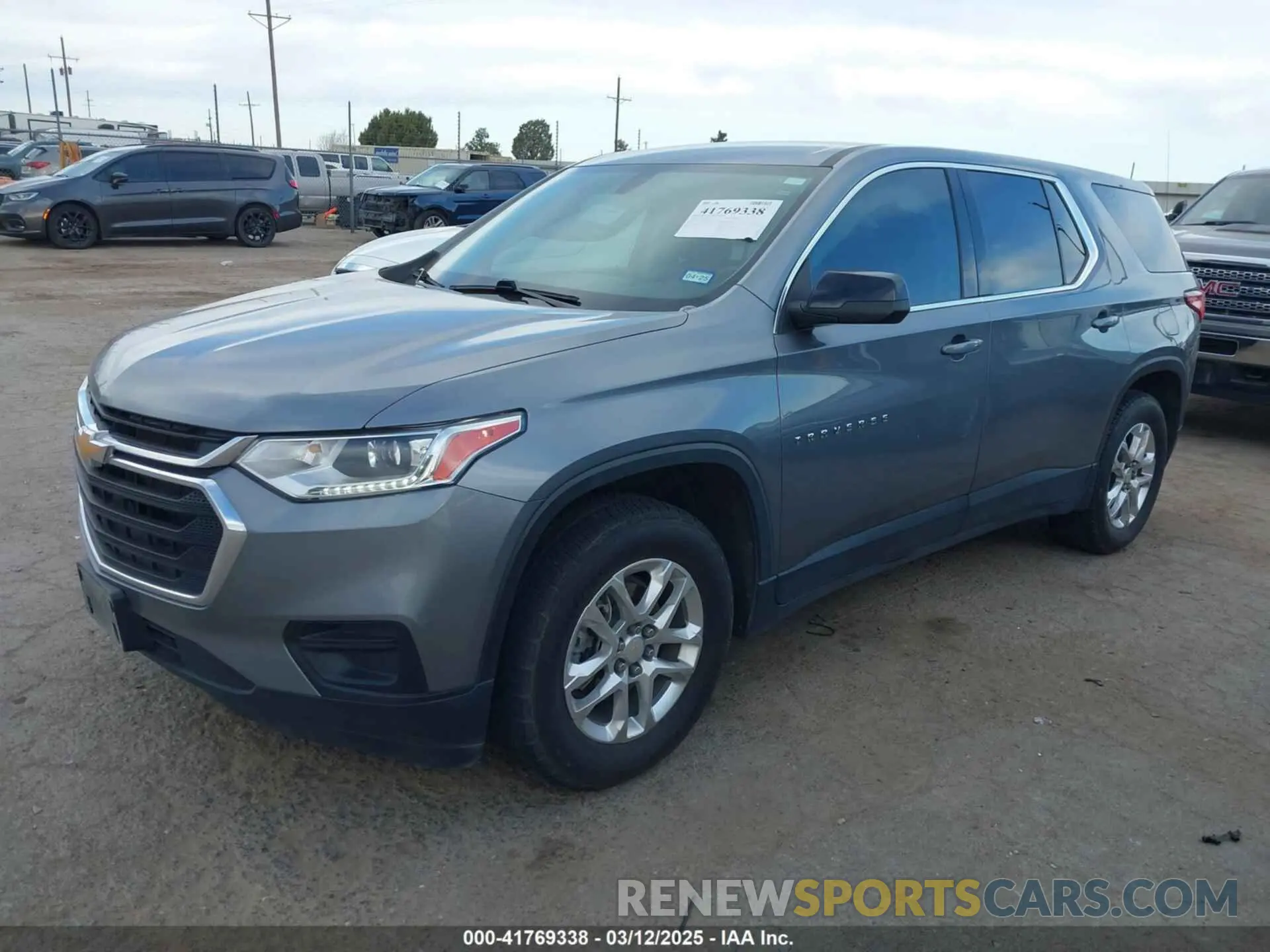 2 Photograph of a damaged car 1GNERFKW2MJ201129 CHEVROLET TRAVERSE 2021