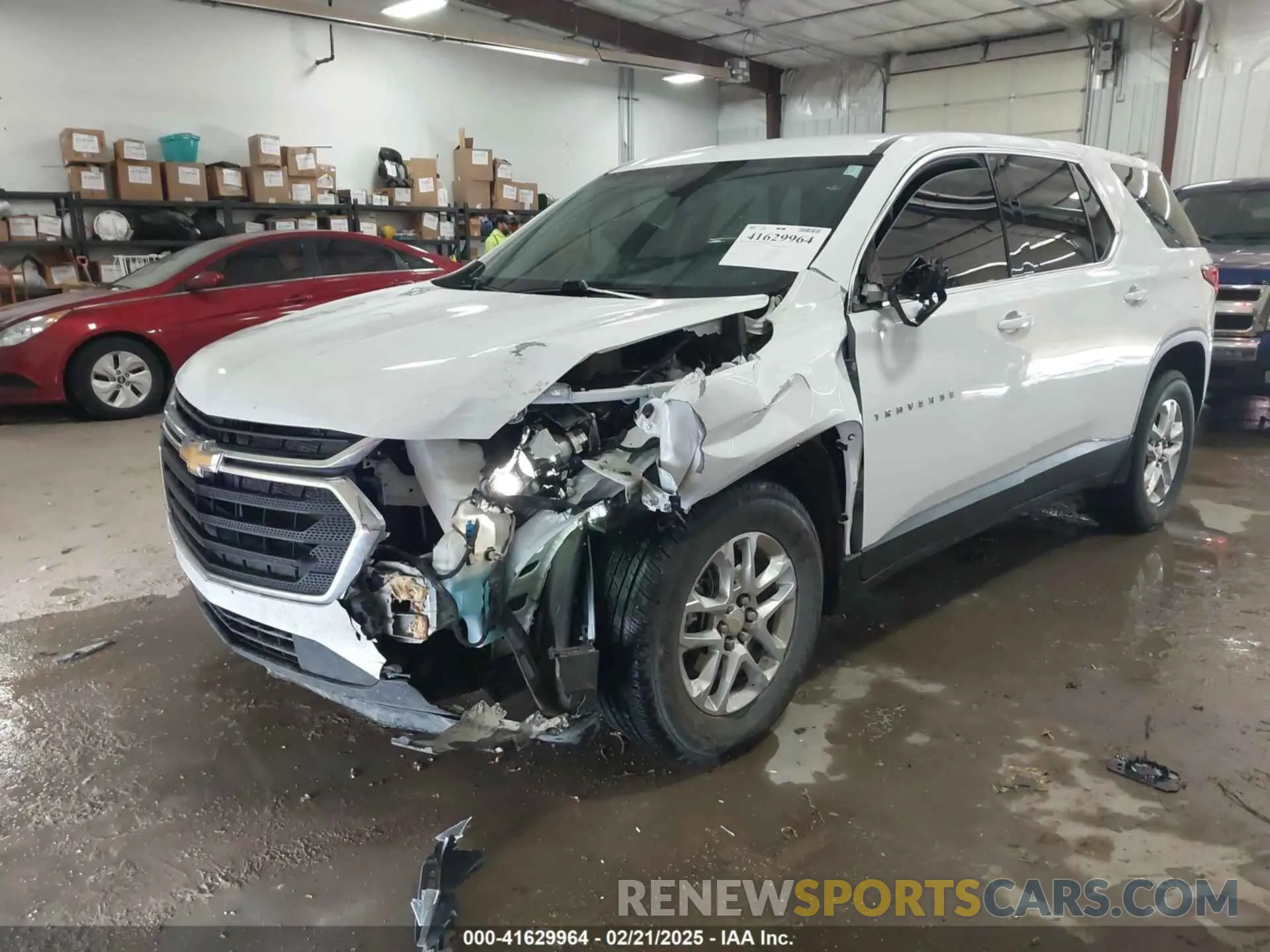 2 Photograph of a damaged car 1GNERFKW3MJ105347 CHEVROLET TRAVERSE 2021