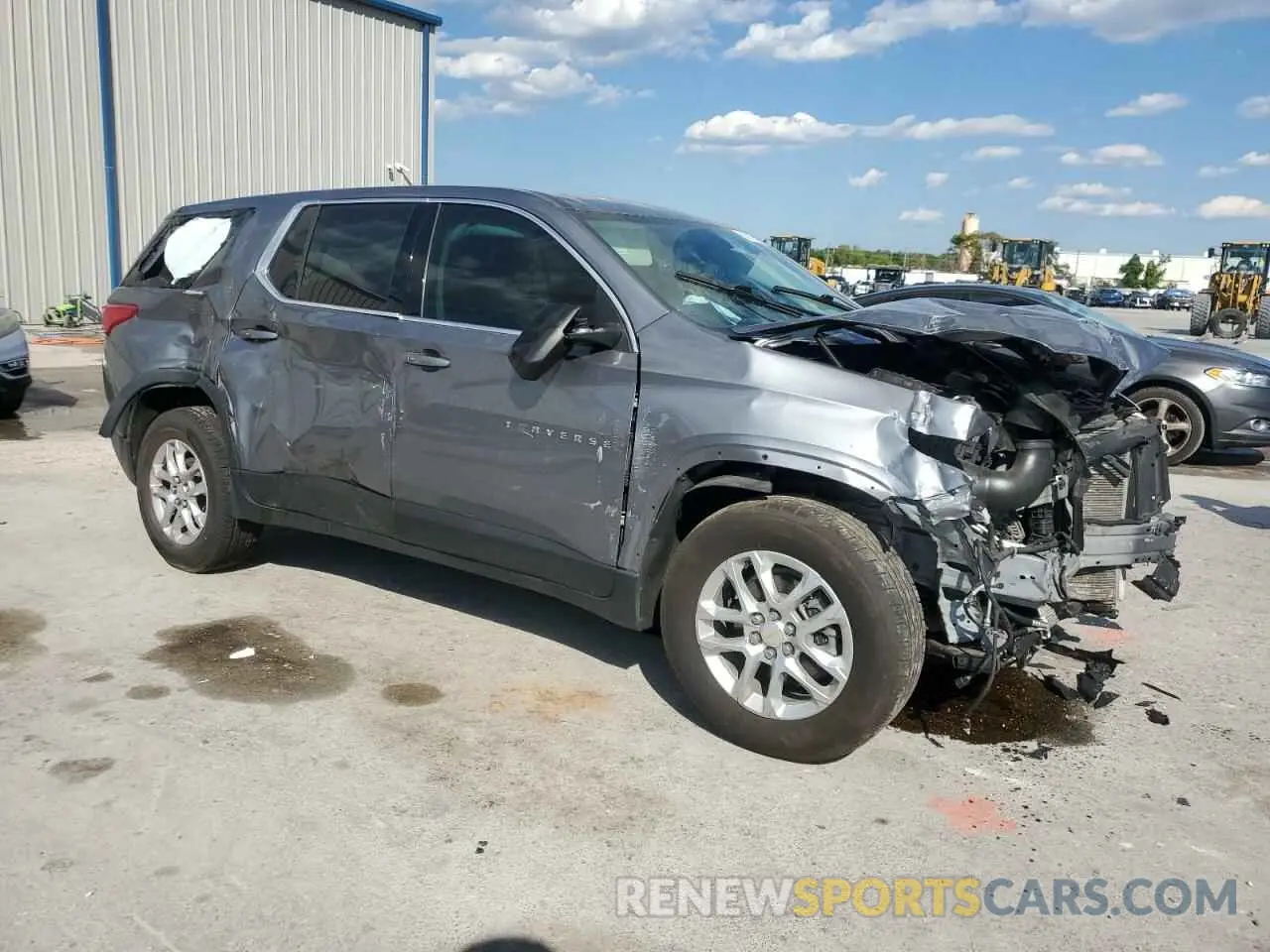 4 Photograph of a damaged car 1GNERFKW4MJ206011 CHEVROLET TRAVERSE 2021