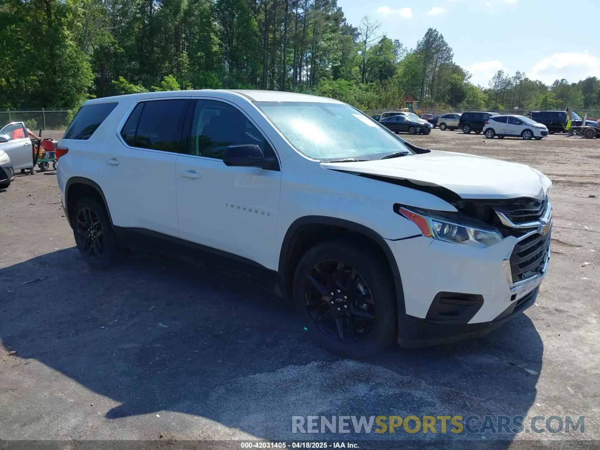 1 Photograph of a damaged car 1GNERFKW5MJ135241 CHEVROLET TRAVERSE 2021