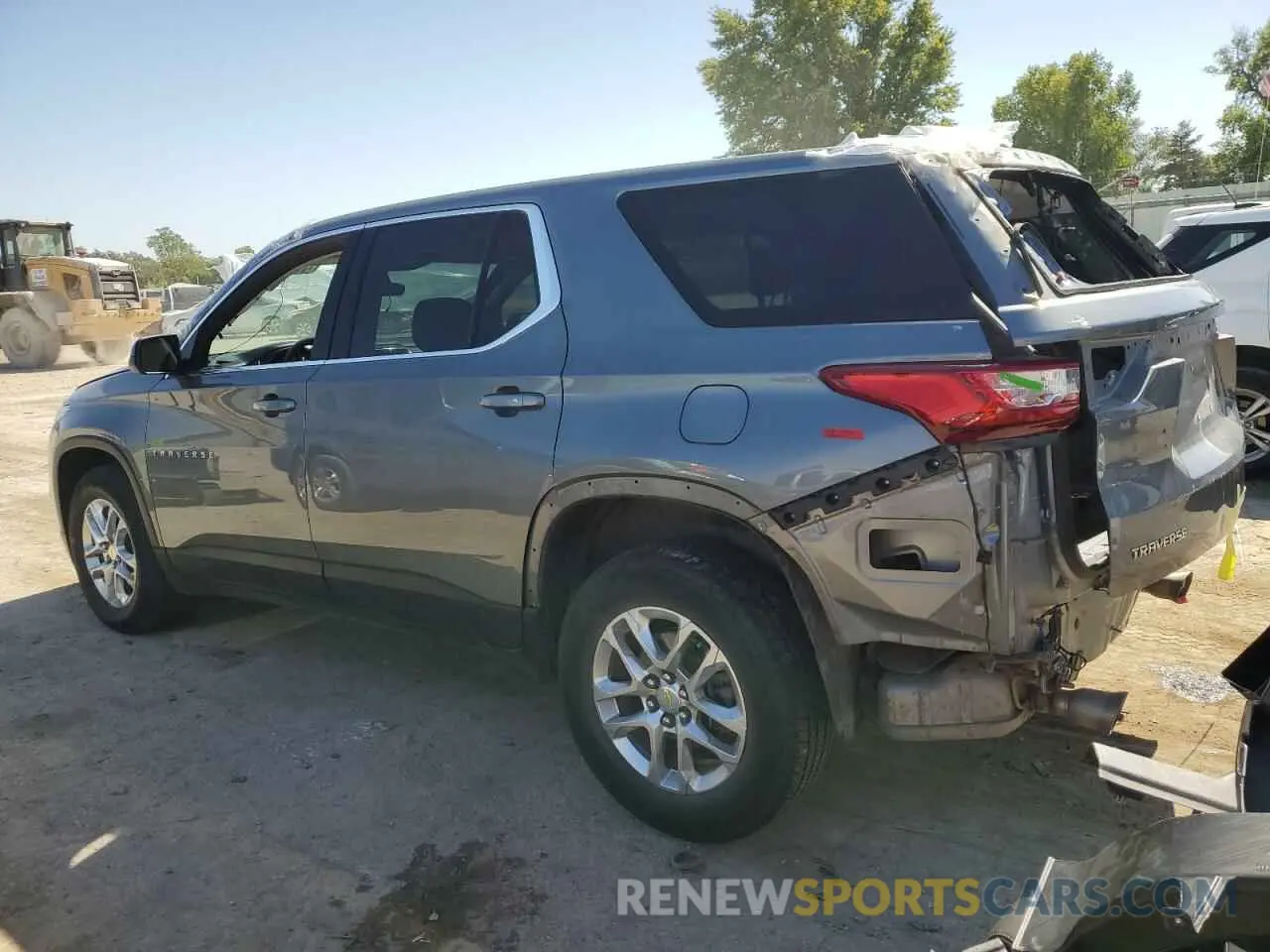 2 Photograph of a damaged car 1GNERFKW5MJ227675 CHEVROLET TRAVERSE 2021