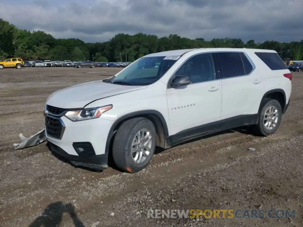 1 Photograph of a damaged car 1GNERFKW5MJ246582 CHEVROLET TRAVERSE 2021