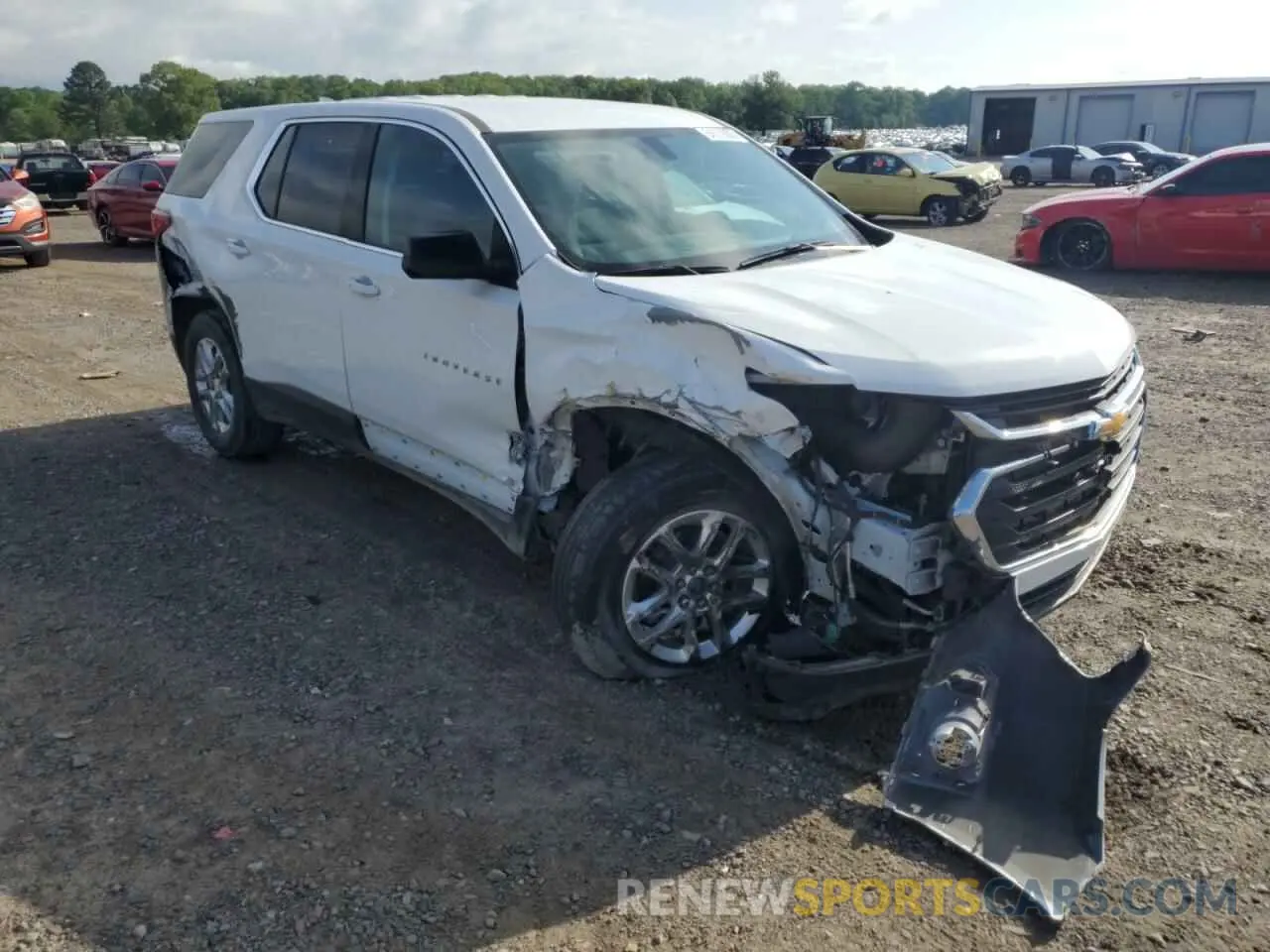 4 Photograph of a damaged car 1GNERFKW5MJ246582 CHEVROLET TRAVERSE 2021