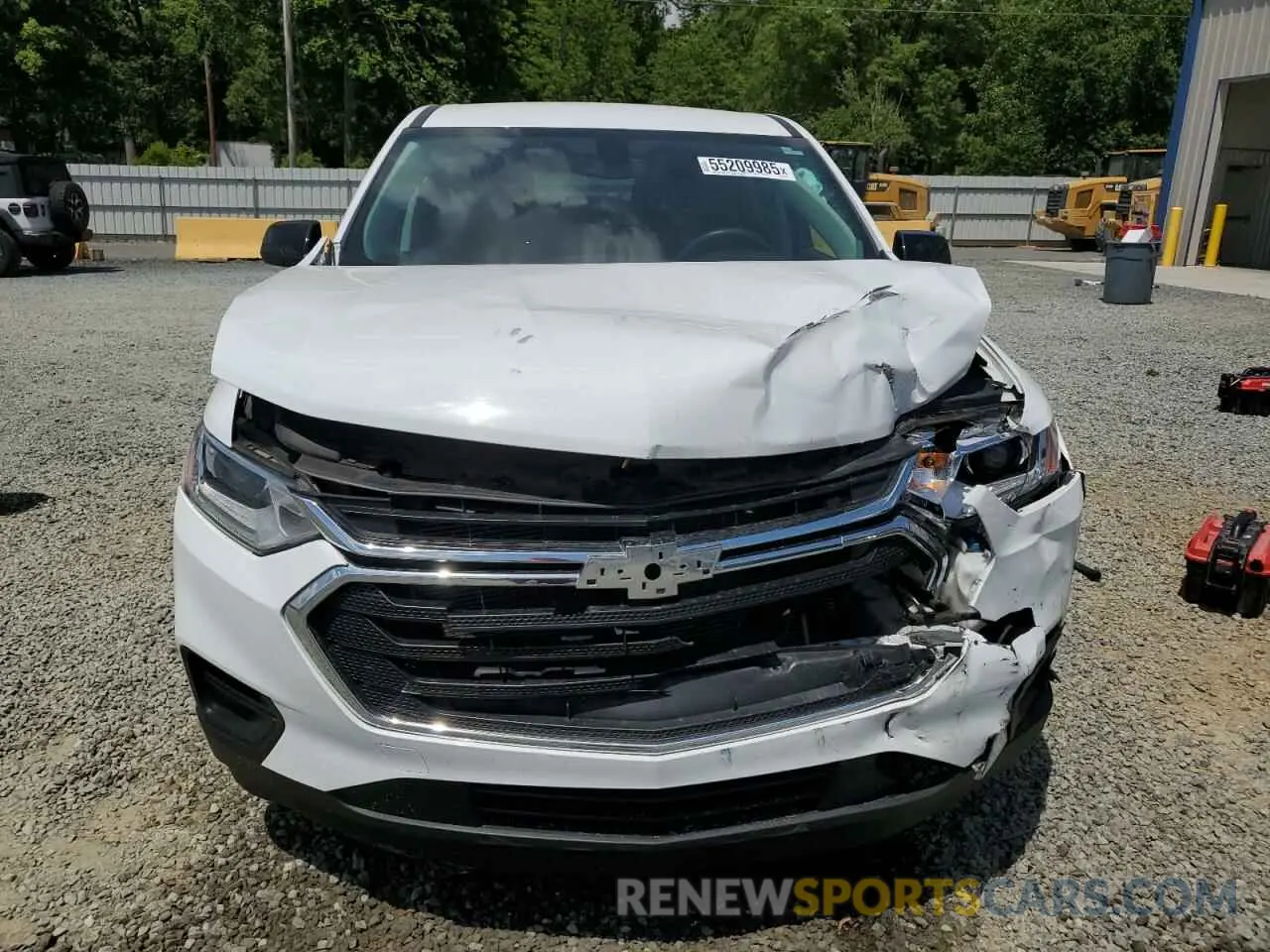 5 Photograph of a damaged car 1GNERFKW6MJ135040 CHEVROLET TRAVERSE 2021