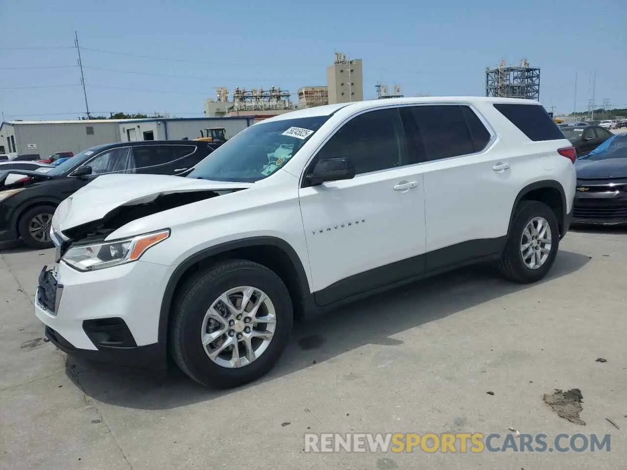 1 Photograph of a damaged car 1GNERFKW6MJ164585 CHEVROLET TRAVERSE 2021