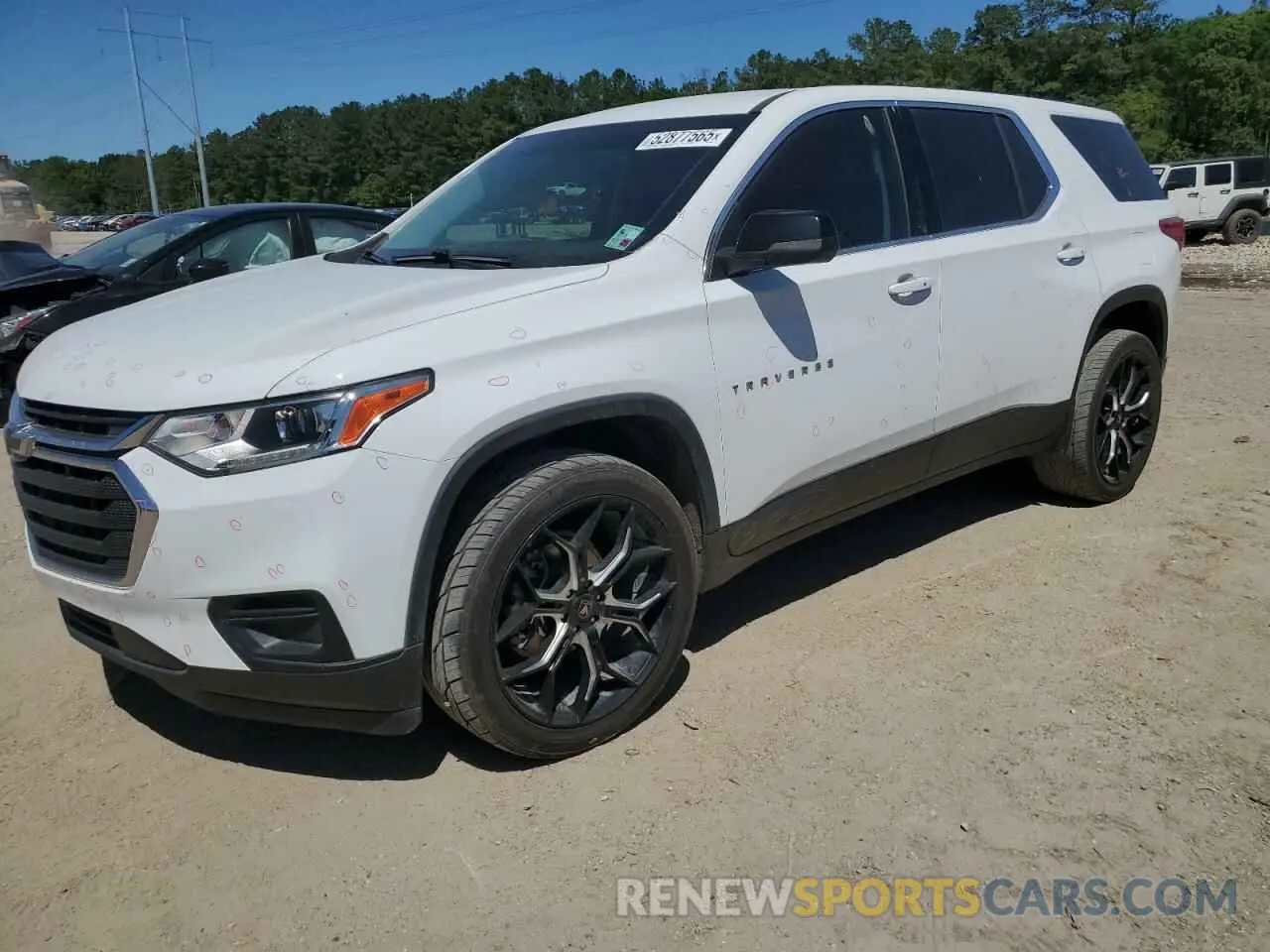 1 Photograph of a damaged car 1GNERFKW6MJ189342 CHEVROLET TRAVERSE 2021