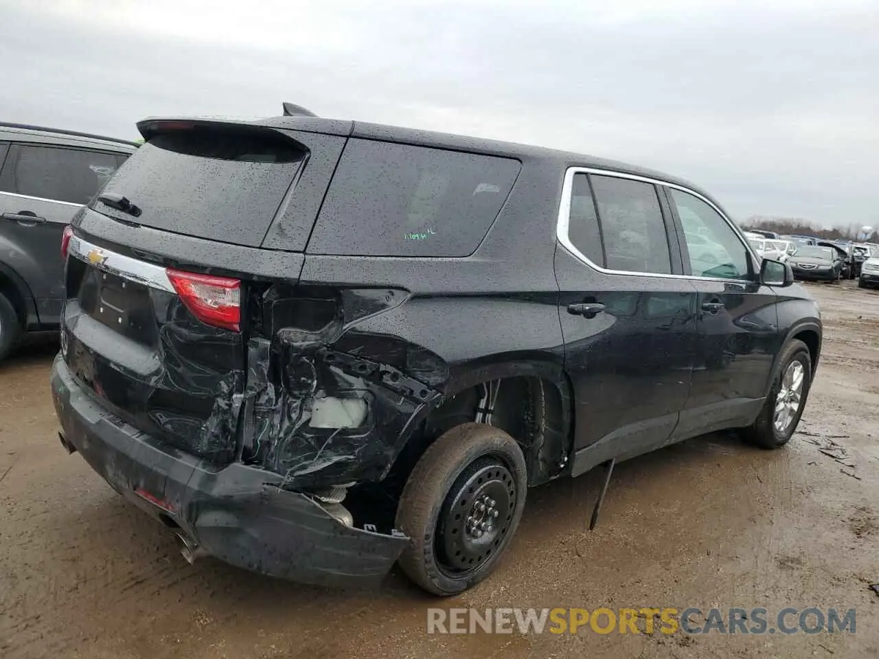 3 Photograph of a damaged car 1GNERFKW6MJ190703 CHEVROLET TRAVERSE 2021