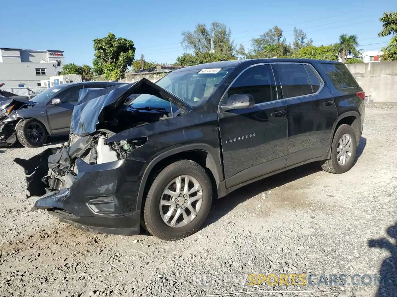 1 Photograph of a damaged car 1GNERFKW6MJ267537 CHEVROLET TRAVERSE 2021
